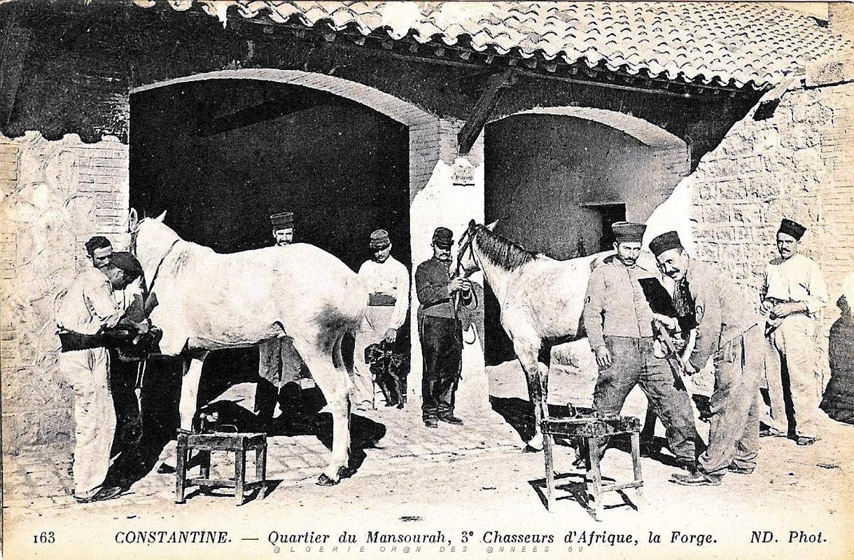 Constantine - Quartier de Mansourah - 3e Chasseurs d'Afrique -  La Forge.jpg